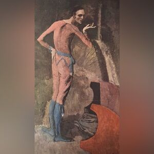 THE ACTOR 1904 Original Vintage Fine Art Print Pablo Picasso Deco Nouveau Artist
